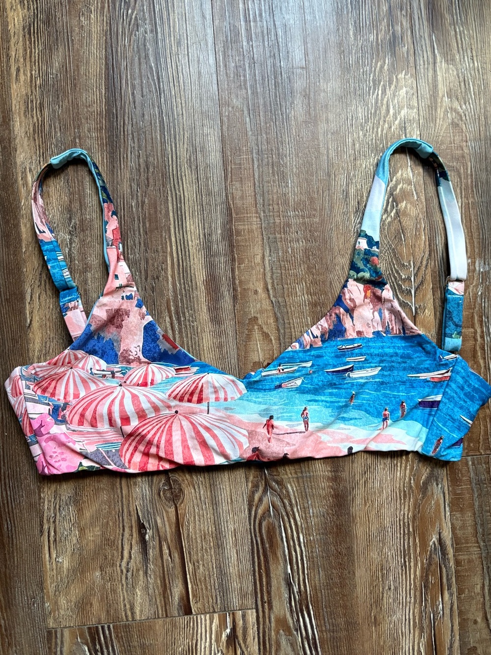 Show Me Your Mumu Coastal Print Bralette Bikini Top